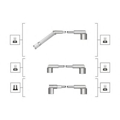 MAGNETI MARELLI 941319170053 -  Комплект проводов зажигания